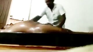 Massage handjob video with a mature naked man
