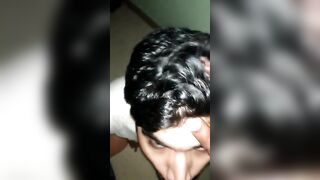 POV cum facial of a slutty Indian boy