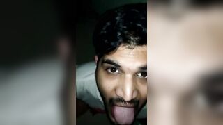 POV cum facial of a slutty Indian boy