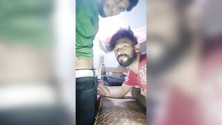 Indian gay boys enjoying a friendly hot blowjob