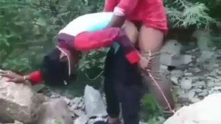 Public gay sex between two horny desi strangers