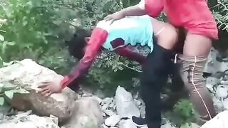 Public gay sex between two horny desi strangers