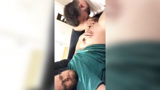 Horny straight guys enjoying gay blowjob