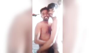 Kissing gay men from India have fun