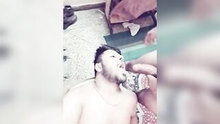 Big cock sucking video of whore bottom