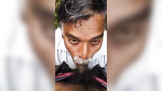 Gay sarpanch uncle sucks cock in jungle