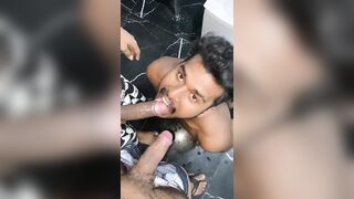 Tamil gay bottom sucks 2 big cocks